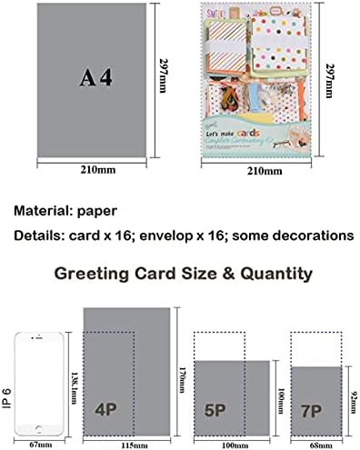 Huralona Greeting Card Making Supplies Envelope Kit Gift Anniversary Craft - Image 5