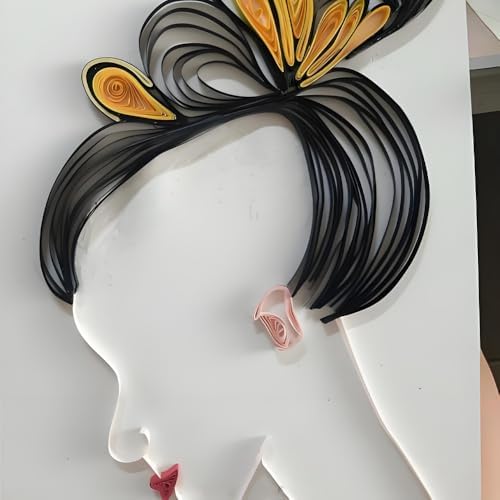 Acoeitl Quilling Paper Strips 240 Strips Black Paper Quilling Set Width 3mm Length 54cm Quilling Supplies DIY Quilling Paper Quilling Art Strip for Crafts (2 Pack) - Image 7