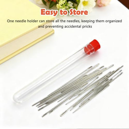 37 Piece Sewing Kit, Portable Sewing Tool Set with Stainless Steel Needles, Thread, Seam Ripper & Thimbles, Compact DIY Hand Sewing Kit for Home, Travel & Emergency Repairs - Image 5