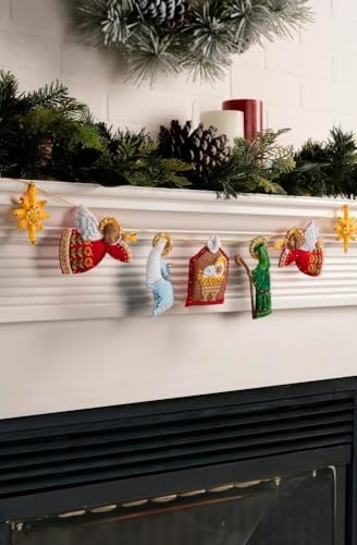 Bucilla, Felt Applique Garland Kit, Nativity, Perfect for DIY Arts and Crafts - Image 3