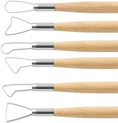 suiwotin 6pcs Double-Sided Clay Sculpting Tools, Ribbon Clay Tools - Image 3
