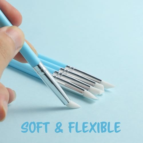 EUOCENK 11PCS Silicone Clay Sculpting Tool, Ball Stylus Clay Tools, Clay Shaper & Sculpter Brushes for Dotting, Painting Mandalas, Embossing, Nail Art, Polymer, Pottery Crafts, Rhinestone, Rock - Image 4