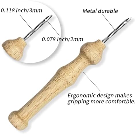 INFUNLY Forest Frog Punch Needle Kits 8.27 Inch Round Frog Playing Banjo Needle Punch Craft Kit with Hoop Tools Yarns Instruction for Folk Music Lovers DIY Home Decor - Image 3