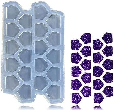 Mini Pentagon Shape Earring Mold - Small Clear Silicone Resin Mold for DIY Jewelry Making, Ear Studs, Pendants, Crafts, Chocolate and Cake by AngelWings