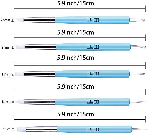 Caydo 9 Pieces Stylus Tools, Clay Sculpting Tools for Ceramic Engraving - Image 3