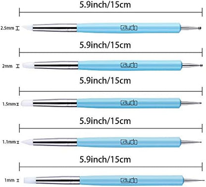 Caydo 9 Pieces Stylus Tools, Clay Sculpting Tools for Ceramic Engraving - Image 3