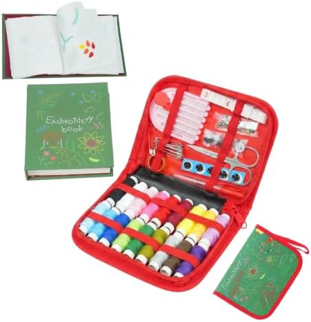 Embroidery Sewing Kit with Stitch Book,76Pcs Supplies for Adult Beginners by Unknown