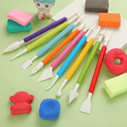 36PCS Clay Sculpting Tools, Double Head Air Dry Clay Carving Tools Kits for Kids and Adults, Sculpting Tools for Clay Sculpey, Modeling Clay Ideal, Air Dry Clay and Shaping - Image 6