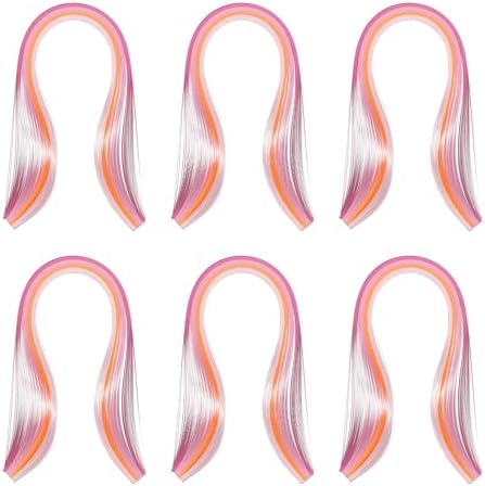 PATIKIL 600pcs Rainbow Quilling Strips Paper 3/16"(5mm) 15"Gradient Pink by PATIKIL
