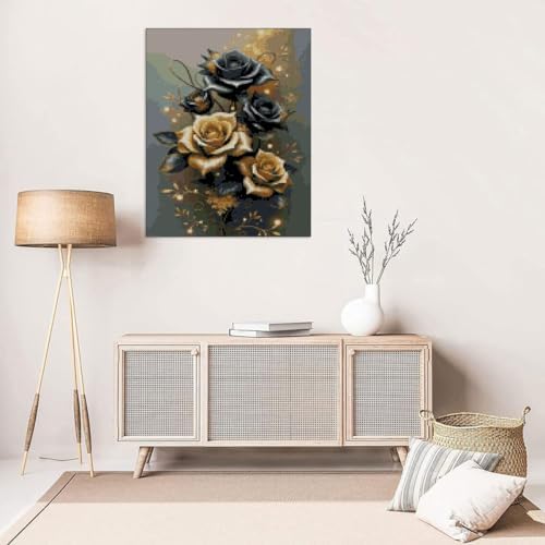 MYBISYMQQ Stamping Cross Stitch Kit Flowers, Counting Cross Stitch Kit for Adult Beginners, Full Line DIY Cross Stitch Stitching Kit for Home Decor Cross Stitch Patterns 15.7x11.8inches - Image 6