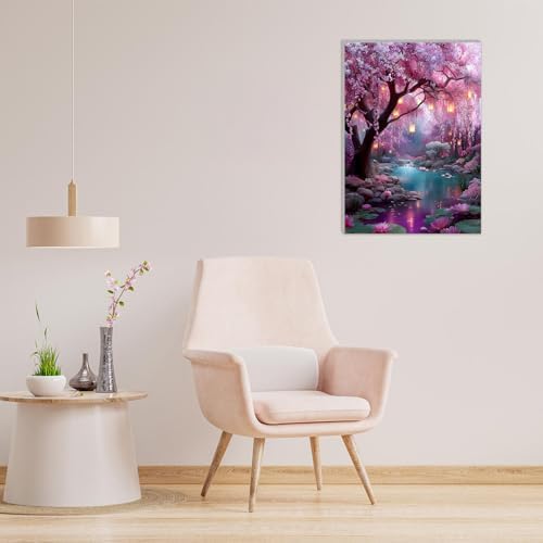 MAXBYE Framed Paint By Numbers Kits for Adults with Wooden Easel, DIY Dream Tree Adult Paint by Number Kits, Oil Acrylic Paintings Kit for Beginners Gift Home Wall Garden Decor 10×14 Inch - Image 5