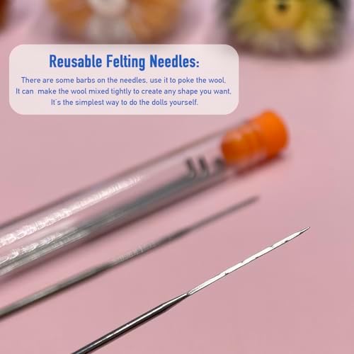 Truslin Needle Felting Kit, 4 Pcs Doll Making Needle Felting Starter Kit - Image 4
