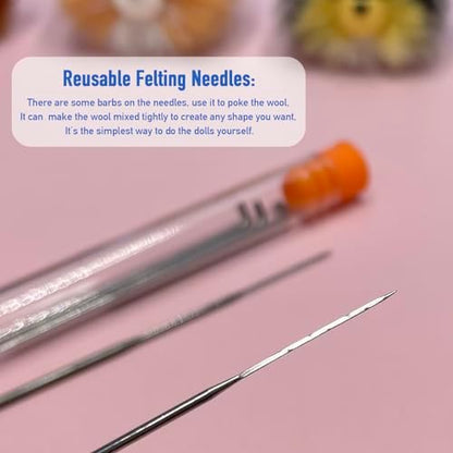 Truslin Needle Felting Kit, 4 Pcs Doll Making Needle Felting Starter Kit - Image 4