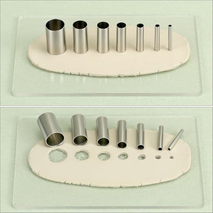 QWORK 24-Piece Clay Sculpting Tool Kit with Acrylic Roller, Sheets, Plastic Scraper, Stainless Steel Cutters, Polymer Clay Cutter Tools - Image 4