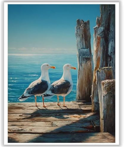 HITO Seagull Paint by Numbers Kit for Adults 16x20 Inch Frameless by HITO