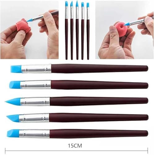30Pcs Clay & Pottery Tools Kit, Polymer Clay Sculpting Tools for Air Dry Clay, Multi-Function Clay Modeling, Carving, Shaping & Smoothing Tool for Pottery, Polymer Clay, Air Dry Clay & DIY Crafts - Image 5