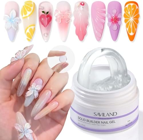 SAVILAND Solid Builder Nail Gel Non-Sticky 3D Nail Gel by SAVILAND