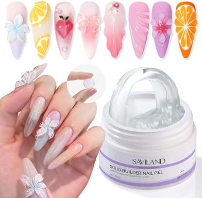 SAVILAND Solid Builder Nail Gel Non-Sticky 3D Nail Gel by SAVILAND