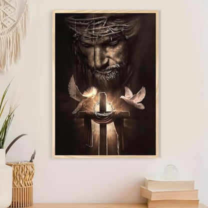 Jesus Paint by Numbers Kit for Adults Framed Canvas 12X16 in, Frameworkless - Image 4