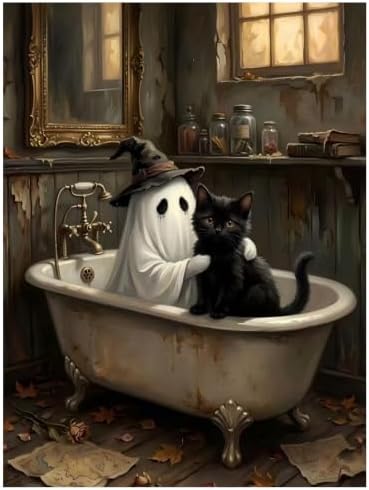 Mandun Halloween Paint by Numbers Kit for Adults, 16x20 inch by MANDUN