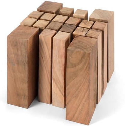 20 Pcs Walnut Wood Blocks for Carving Unfinished Wooden Blanks by Unknown