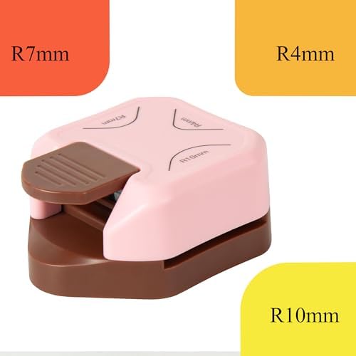 QIQQIKIN Corner Rounder Punch Pink,Paper Punches for Crafting,Cardstock,Edge Cutter,Scrapbook,Card Making Supplies,Journaling Accessories, Photos Cards Scrapbooking - Image 3