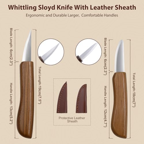 Wood Carving Kit for Beginners with Basswood Blocks & Whittling Knife - Image 4