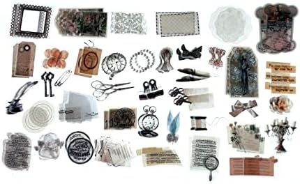 Esweny 200 Pieces Vintage Ephemera Scrapbooking Supplies Pack for Decoupage, Collage Craft, Notebooks, Album, Planners, Paper Scrapbook Stickers Kit (Retro) - Image 6