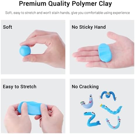Artme Polymer Clay, 82 Colors Clay Kit, Oven Bake Modeling Clay, Creative Polymer Clay Kit with Sculpting Tools and Jewelry Accessories, Non-Toxic, Ideal DIY Clay Gifts for Adults and Teens - Image 5