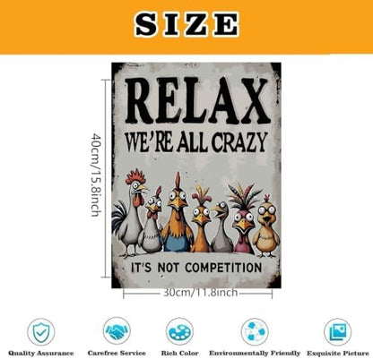 Chicken Paint by Numbers Kit for Adults Framed Canvas, Frameworkless - Image 3
