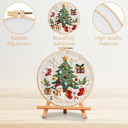 SCECALA 3 Pack Christmas Embroidery Kit - Image 2