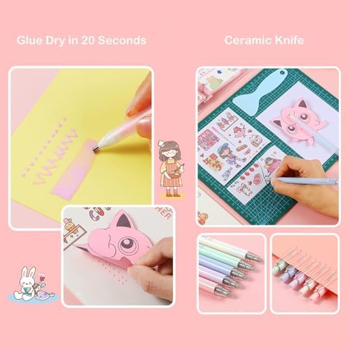 Doraking Scrapbooking Tools with Glue Tweezer Shovel Cutter Pen for Crafting, Scrapbooking, Card Making, Paper Crafts - Image 4
