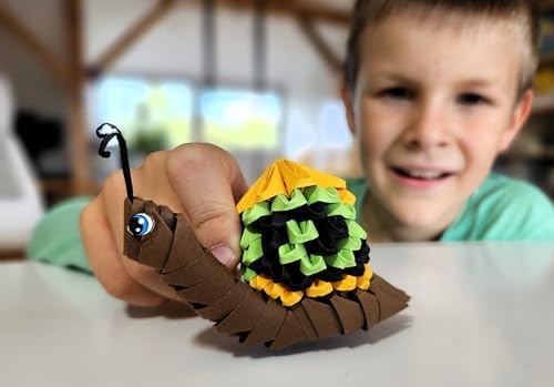Origami 3D - Beautiful 3D Paper Sculpture with Patented Components and understandable Building Instructions, from 8 Years (Snail) - Image 6
