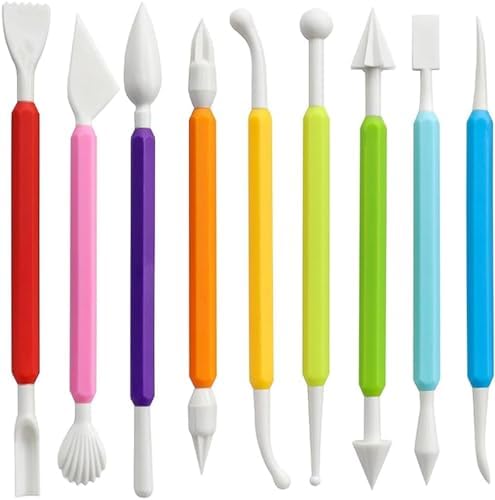 LINPHCEY Air Dry Clay Tools for Kids Ages 8+ Pottery Clay Tool Kit Plastic Clay Sculpting Tools Set for DIY Project, Modeling Polymer Clay Toys – Safe & Easy Grip for Beginners & Craft Lovers by LINPHCEY