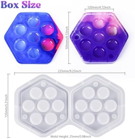 KISREL Dice Resin Molds, DND Dice Set and Organizer Box Epoxy Resin Mold - Image 3