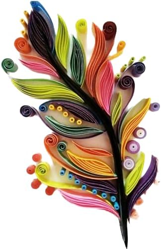 Feather Paper Quilling Kit Paper Quilling Adult Craft Great for DIY Craft Workshop, Home Decoration,Birthday Gift,Adult Friend interaction.It's Suitable for Adult and Craftsmen.Creative Stress Reliee by MerainMe