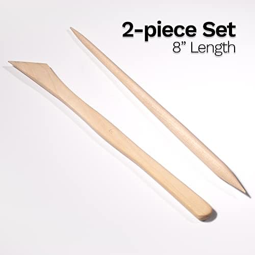 DAS� Clay Modelling Tools, Natural Wood, 2 Assorted Pieces, 1 Set - Image 5