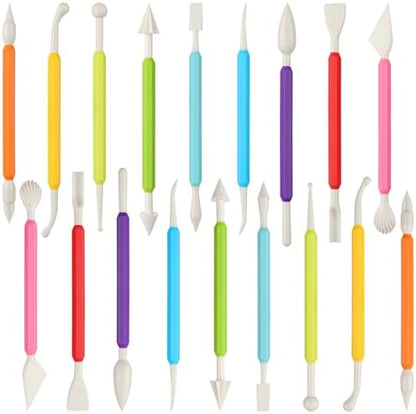 18PCS Clay Sculpting Tools, Double Head Air Dry Clay Carving Tools Kits for Beginners and Adults, Sculpting Tools for Clay Sculpey, Modeling Clay Ideal, Air Dry Clay and Shaping by Unknown
