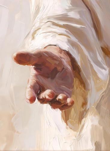 Jesus Paint by Numbers Kit for Adults Framed Canvas, Frameworkless by FairylandJinWenn