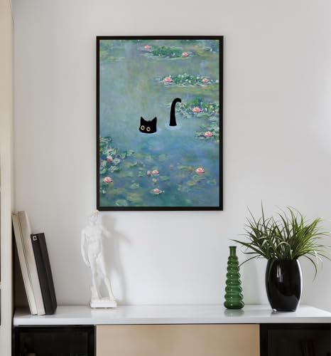 DOTSTART Paint by Numbers Kit for Adults, Vintage Monet Water Lilies Cat Canvas Adult Paint by Number Kits, Acrylic Paint by Number Canvas for Adult Beginners, Home Wall Art Decor, 16X20 inch - Image 5