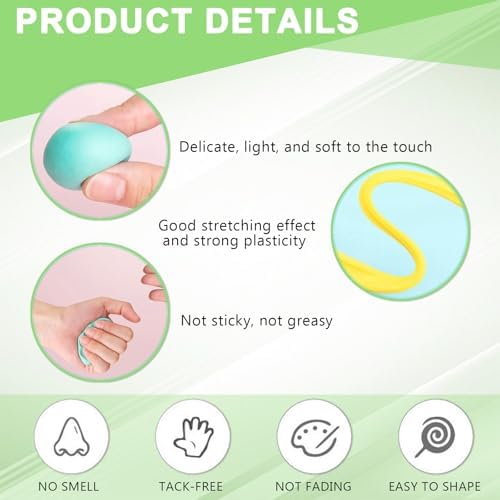 Air Dry Clay,Adult Air Dry Clay Set 100 Colors with 5 Tools and 100 Storage Bags Soft Lightweight Non Sticky DIY Modeling Clay Kit for Crafts Art Projects and Handmade Creation - Image 2