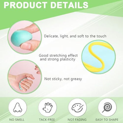 Air Dry Clay,Adult Air Dry Clay Set 100 Colors with 5 Tools and 100 Storage Bags Soft Lightweight Non Sticky DIY Modeling Clay Kit for Crafts Art Projects and Handmade Creation - Image 2