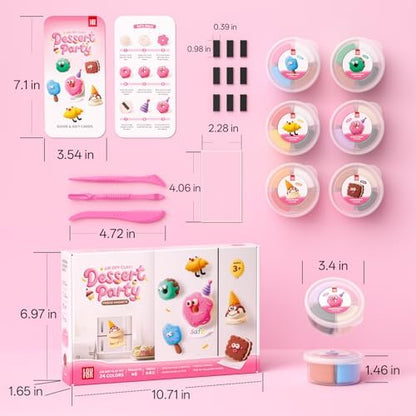 Air Dry Clay Kit for Kids - 6 Boxes Fridge Magnets Craft Set - Image 4