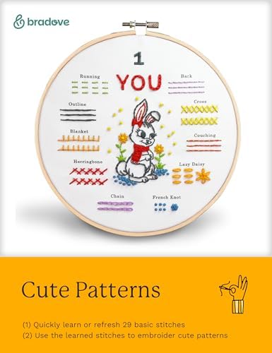 Bradove Beginner Embroidery Kit for Adults and Kids - Image 4