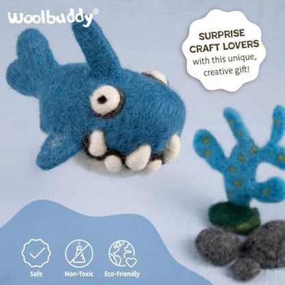 Woolbuddy Needle Felting Kit Starter Set (Sea Animals) for Beginner Adults - Image 5