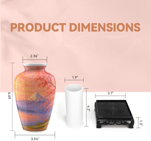 YunSheCSBS 3D Puzzle Vase for Adults with 120 Plastic Pieces, Adult Crafts - Image 2