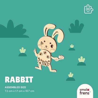 3D Wooden Puzzles for Kids Ages 8+, 5 Pack Animal Puzzles, FSC-Certified Wood, Plastic-Free, STEM Kit for Kids Teens Adults, Wood Craft Model Kit, Individually Wrapped Party Favors - Woodland Frens - Image 5