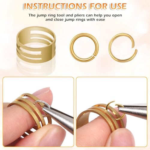 PAXCOO Jewelry Making Kit, 1260 Pcs Assorted Color Jump Rings & Lobster Clasps with Tools & Pliers for Necklace Repair - Image 4