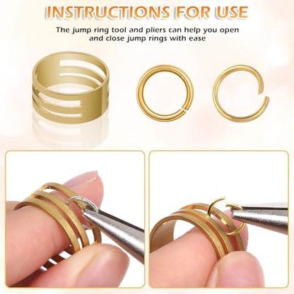 PAXCOO Jewelry Making Kit, 1260 Pcs Assorted Color Jump Rings & Lobster Clasps with Tools & Pliers for Necklace Repair - Image 4
