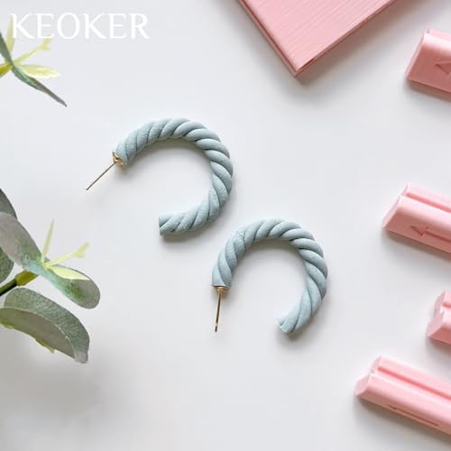 Keoker Clay Tube Hoop Roller Guide, Clay Rolling Strip Shape Maker, Polymer Clay Snake Maker, Polymer Clay Earring Tools - Image 6